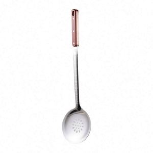 Ensemble d'ustensiles de cuisine 9 pièces en acier inoxydable avec passoire décorative gravée à long manche, compatible lave-vaisselle, pour soupes - Product Image 4