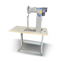 Máquina de Coser Industrial de Cuero YS-8365 con Columna Extra Alta, Máquina de Coser de Una Sola Aguja con Puntada de Bloqueo