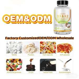 OEM/ODM fábrica personalizada vitamina D3 + K2 Softgel suplemento nutricional para adultos salud ósea colágeno cápsula dosificación - Product Image 2