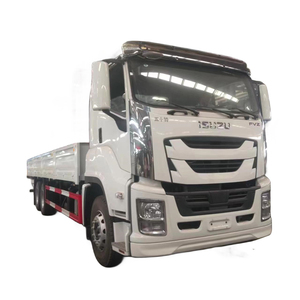 Camión de carga de <span class=keywords><strong>cama</strong></span> plana Isuzu superventas con 10 toneladas 12 toneladas Camión grúa precio Camión grúa 6x4 camión de carga - Product Image 1