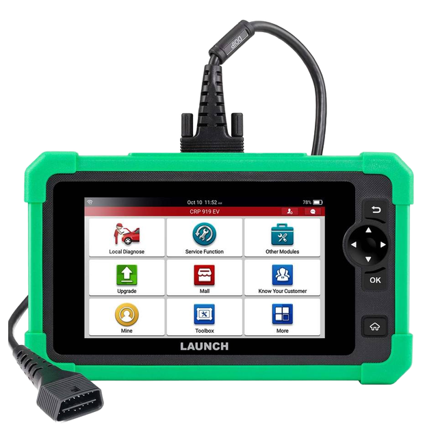 For CRP919EV Auto Diagnostic Tool RF-enabled Plastic Analyzer Tesla New Energy Vehicles Metal Construction Battery Tester