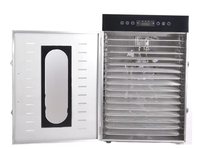 Déshydrateur industriel d'oignons et de pommes de terre FD-16B 220V 110V, 16 plateaux, acier inoxydable, machine de séchage des aliments et des légumes