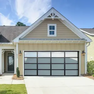 Offre Spéciale automatique contemporaine résidentielle en métal aluminium trempé plexiglas portes <span class=keywords><strong>de</strong></span> <span class=keywords><strong>garage</strong></span> pour les maisons - Product Image 3