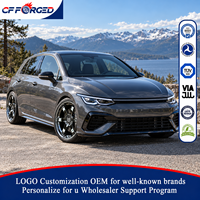 Jantes en alliage forgé monobloc chromées noires de haute qualité personnalisées de 18, 19 et 20 pouces 5x112 pour VW Golf R Mk8 GTI Hatchback