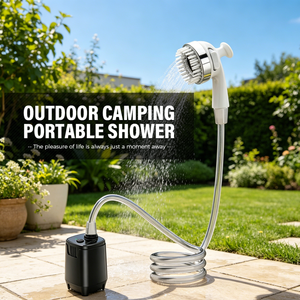 Douche portable à piles facile à utiliser, <span class=keywords><strong>kit</strong></span> de douche extérieur pour le camping, les voyages, les dortoirs, les chantiers de construction - Product Image 1