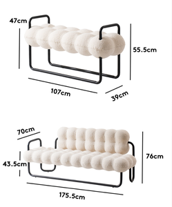 Silla de Espera Moderna con Estructura Metálica, Asiento de Salón con Detalles Decorativos para Sala de Estar, Recepción de Hotel - Product Image 6