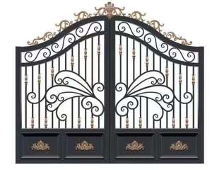 Porte double en aluminium avec technologie résistante à l'usure, décoration minimaliste de style central-asiatique, motif personnalisé, automatisation du moteur - Product Image 2