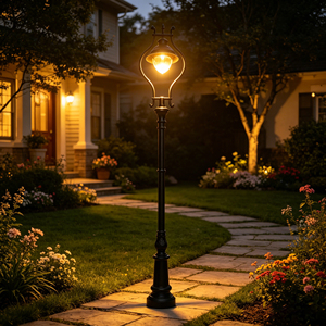Luces LED Clásicas Europeas para Exteriores, Personalizadas, Impermeables, para Patio, Farolas Antiguas y Postes de Aluminio para Patio - Product Image 2