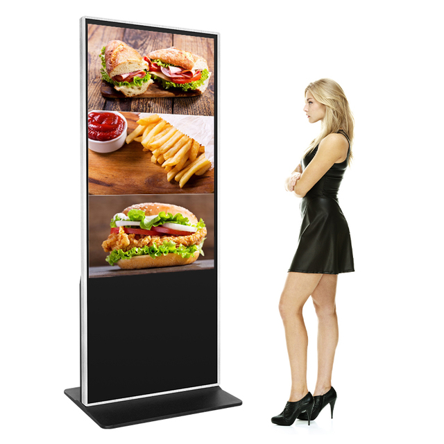 43 75 85 Inch Touch Screen Vertical Lcd Panel Stand Advertising Display Led Advertising Machine Full hd Big Advertising Screen