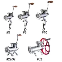 Factory price hand operated meat grinder 5#8#10#22#32# manual meat mincer