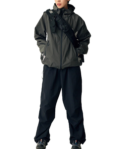 Cappotto antipioggia completo da uomo con strisce LED giacche invernali per ciclismo all'aperto <span class=keywords><strong>abbigliamento</strong></span> impermeabile set modello tipo lettera - Product Image 6
