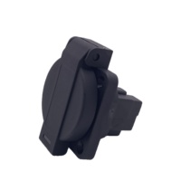 Enchufe Impermeable ZNPON IP54 para Enchufe Tipo G del Reino Unido, Enchufe BS a Prueba de Polvo y Lluvia con Cubierta Z134E