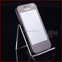 Support de présentation universel en acrylique transparent de luxe multi-tailles pour téléphone et iPad, idéal pour vitrine de boutique et présentoir de détail