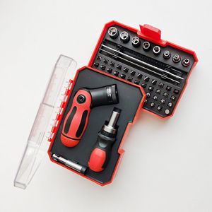 Juego de Herramientas Lixin de 58 Piezas, Destornilladores, Llaves de Tubo, Herramientas Manuales, Sistema Métrico, para Uso Doméstico - Product Image 1