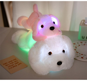 Nuovi giocattoli di peluche di tendenza che giacciono splendente cane Multi colori carino <span class=keywords><strong>e</strong></span> coccolone cucciolo Pluhsies per bambini regalo di compleanno - Product Image 6