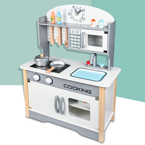 Per bambini finti Set da <span class=keywords><strong>cucina</strong></span>-grande <span class=keywords><strong>cucina</strong></span> giocattolo personalizzabile in legno stoviglie e stufa giocattolo - Product Image 4