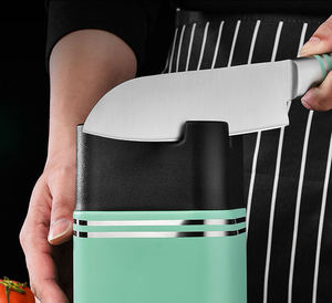 Ensemble de couteaux de cuisine professionnels à 6 pièces avec manche en plastique, couteaux de chef en acier inoxydable 3Cr13, vente en gros sur le marché mondial, approvisionnement en vrac - Product Image 3