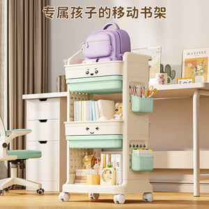 Plastic Storage Cart 4 Layers Drawer Style With Wheels For Toy And Book Organization - Product Image 3
