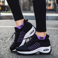 Mode été nouvelle lumière confortable élastique Top Line Sport chaussures décontractées doux respirant maille course chaussures décontractées pour les femmes