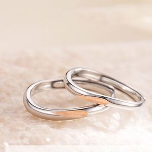 Romantic Simple Heart Puzzle Couple <b>Ring</b> for Wedding Jewelry Valentine's Day Gift Open <b>Adjustable</b> <b>Ring</b> - Product Image 3