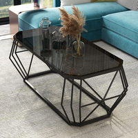 Verre trempé octogonal de luxe pour plateau de table, design moderne et abordable pour restaurant