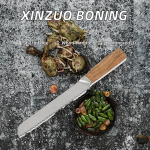 Cuchillo de Cocina XINZUO de 3.9 Pulgadas, Acero Damasco Japonés AUS10, Mango de Madera de Nogal, Acabado Pulido de Alto Brillo, Ambidiestro - Product Image 2