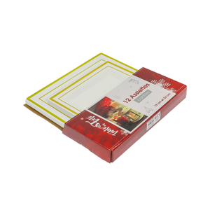 40 assiettes de mariage et de fête en plastique <span class=keywords><strong>blanc</strong></span> avec bordure en or argenté 9.5 pouces carrés et 7.5 pouces - Product Image 4