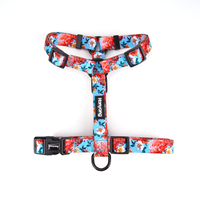 Harnais pour animaux de compagnie OEM personnalisé, réfléchissant, à dégagement rapide, en sangle de nylon de 2 cm, anti-traction, pour chiots et chats, pour l'extérieur