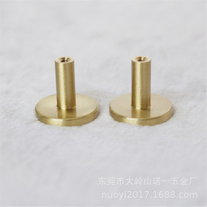 <b>Copper</b> Round Furniture Handle 33x30mm Minimalist Drawer <b>Knob</b> Durable For Home Decoration - Product Image 1