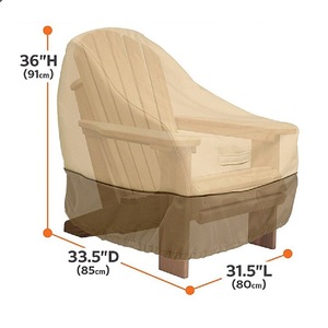 Waterproof 420D Oxford <b>Cloth</b> Sofa Chair Bench Cover for Outdoor Furniture <b>Dust</b> Cover for Single Garden Polyester Fabric - Product Image 3