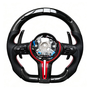 Volant en fibre de carbone Direct Sal avec LED pour BMW Série 3 4 5 F30 F31 F32 F36 E92 F10 F11 F80 F82 M3 M4 X3 X4 X5 X6 - Product Image 2