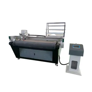 TC 2024 New Auto CAD Cheap Oscillating Automatic Straight Knife Fabric Cutting Machine with High Speed