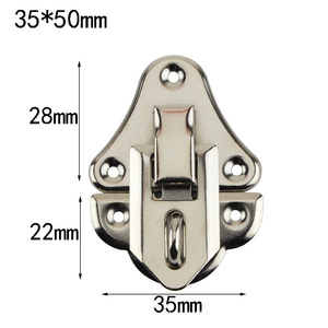 Fengqingxuan <b>Box</b> <b>Lock</b> 35x50mm Nickel Plated Iron Keyless Furniture <b>Lock</b> <b>For</b> Wooden <b>Box</b> Traditional Style - Product Image 1