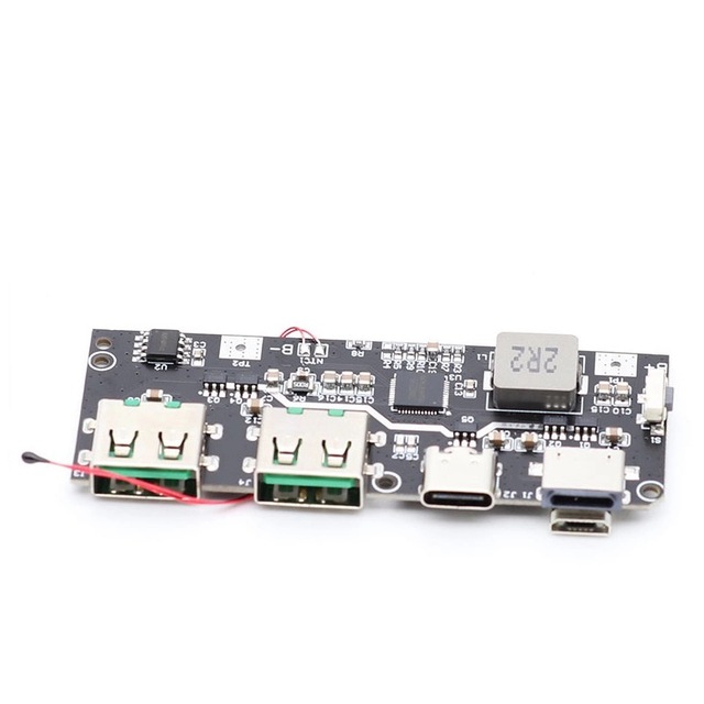 Intelligent Fast Charging Mobile Power Supply Motherboard Module Fiberglass Board 1.0mm Thickness Supports PD/QC Protocol Type-C