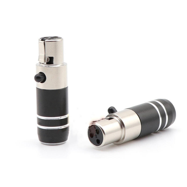 3 4 Pin Mini XLR Female Plug XLR Audio Microphone Connector MIC for Cable Soldering Straight Adapter 3pin 4pin Xlr Jack
