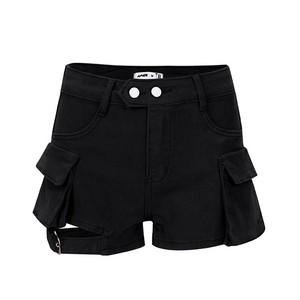 Female Short <b>Jeans</b> Pants Y2k Summer <b>With</b> <b>Waist</b> Pocket Retro Women's Denim Shorts To Wear Normal Outfits Youthful XL Streetwear - Product Image 1