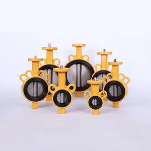 Taike China factory standard common type handwheel operated casting manual wafer butterfly valves price