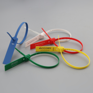 Con Dấu Nhựa An Toàn Có Thể Điều Chỉnh Độ Dài Dây Đai Phẳng An Toàn RS340 16.5 Inch Con Dấu Chèn Kim Loại An Toàn - Product Image 4