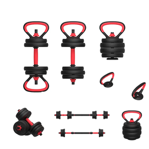 Ensemble d'haltères réglables 6 en 1 Ensemble de <span class=keywords><strong>poids</strong></span> d'haltères avec bielle <span class=keywords><strong>Kit</strong></span> de <span class=keywords><strong>musculation</strong></span> 20kg - Product Image 1