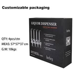 Excelente Venda: Dispensador de Licor Reto de 6 Garrafas para Montagem em Parede, Ideal para Vinhos - Product Image 2