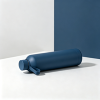 Bouteille d'eau isotherme sport en acier inoxydable à double paroi de 750 ml avec peinture mate, personnalisable