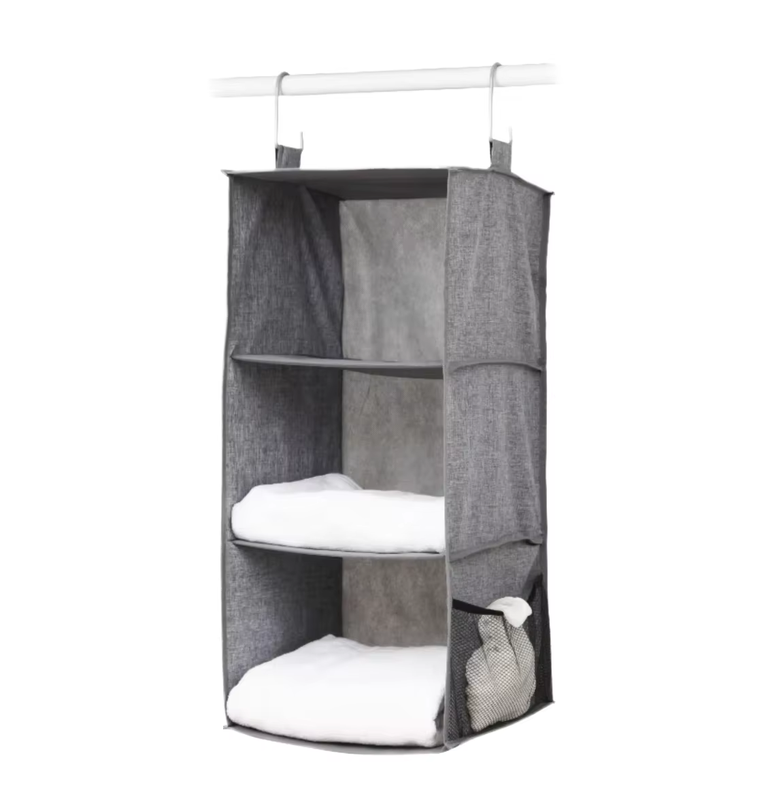 Fabric Foldable Slotted Storage Baskets Contemporary
