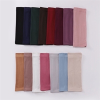 Gorro cilíndrico malayo de seda de leche monocolor personalizable para mujer, capa base de alta elasticidad, pañuelo árabe para la cabeza