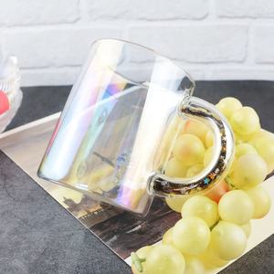 Tazas <span class=keywords><strong>de</strong></span> té iridiscentes con diamantes <span class=keywords><strong>de</strong></span> imitación, tazas <span class=keywords><strong>de</strong></span> cristal con diseño <span class=keywords><strong>de</strong></span> Aurora, sublimación, estrellas coloridas dentro del mango, <span class=keywords><strong>2022</strong></span> - Product Image 5