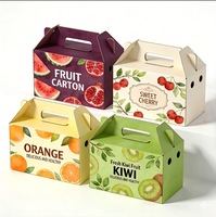 Carton d'emballage pour fruits personnalisé en gros - Écologique, imprimable avec logo, avec poignée, adapté aux oranges