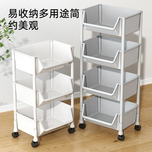 Estante de almacenamiento de varios niveles, organizador de juguetes portátil de 5 capas para el hogar, sala de estar, cocina, aperitivos, libros, juguetes - Product Image 5