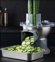 De snijschijf voor gesneden en geschaafde plakjes is optioneel. Rotatie-microtoom aardappelsnijder machine chips snijmachine aardappel.