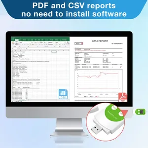 Registrador de Temperatura y Humedad con Registro de Datos, Salida de Datos en CSV/PDF, Función Multiusos - Product Image 4
