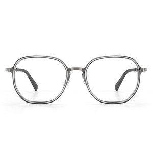 Montura de Gafas Rectangulares para Hombre Linde 26017, Titanio Puro, Tamaño Mediano, Lentes de PC, Puente Nasal Estándar, Origen Danyang - Product Image 1