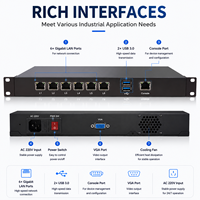 Routeur VPN de Sécurité Réseau Intel Core i5-4210M, 6 Ports Ethernet Gigabit, Double DDR3, MSATA, M.2, Débit SATA 6 Gbit/s, 200k Stock